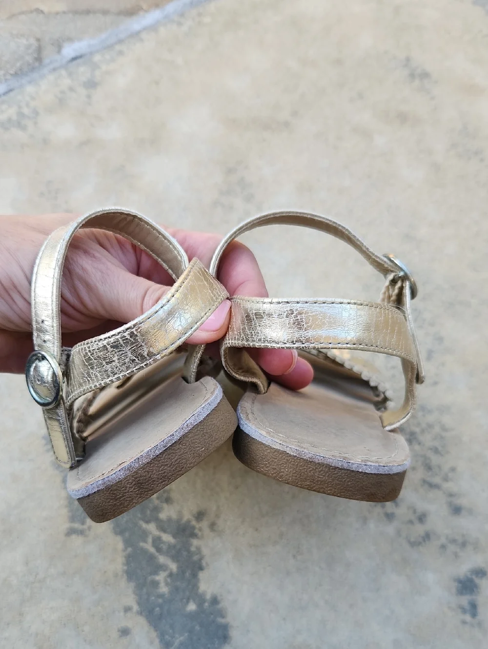 Gymboree Gold Sandals Size 1